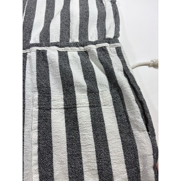 NSF Sue Romper White Blue Stripe Small Sleeveless Drawstring Waist Shorts - Picture 13 of 14